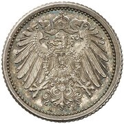 ½ Mark - Wilhelm II type 2 - small shield - Pattern obverse image