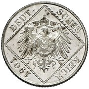 ½ Mark - Wilhelm II type 2 - small shield - Pattern obverse image