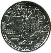 10 Euros The Lindworm in Klagenfurt, Austria, 2011 reverse image