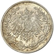 50 Pfennig - Wilhelm II type 2 - small shield - Pattern obverse image