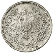 ½ Mark - Wilhelm II type 2 - small shield - Pattern obverse image