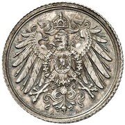½ Mark - Wilhelm II type 2 - small shield - Pattern obverse image
