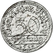 50 Pfennig Pattern, Germany, 1919 reverse image