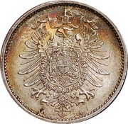 1 Mark - Wilhelm I type 1 - large shield obverse image