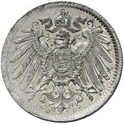 1 Mark - Wilhelm II type 2 - small shield - Pattern obverse image
