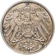 1 Mark - Wilhelm II type 2 - small shield - Pattern obverse image