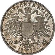 20 Mark - Wilhelm I Pattern obverse image