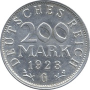 200 Mark reverse image