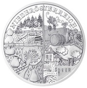 10 Euros Niederösterreich - Silver Issue, Austria, 2013 reverse image