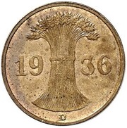 1 Reichspfennig Allied Occupation - Pattern obverse image