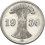 1 Reichspfennig Allied Occupation - Pattern obverse image