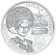 10 Euros Vorarlberg; Silver obverse image