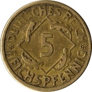 5 Reichspfennig obverse image