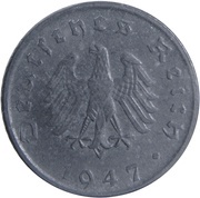 5 Reichspfennig Allied Occupation obverse image