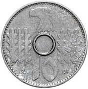 10 Reichspfennig military coinage - Pattern reverse image