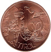 10 Euros Tirol reverse image