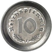 10 Reichspfennig Allied Occupation - Pattern, Germany, 1945 reverse image