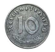 10 Reichspfennig Allied Occupation, Germany, 1945-1948 reverse image