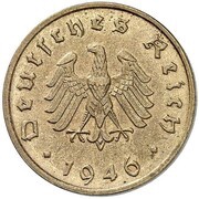 10 Reichspfennig Allied Occupation - Pattern obverse image