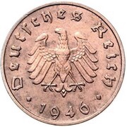 10 Reichspfennig Allied Occupation - Pattern obverse image