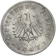 10 Reichspfennig Allied Occupation - Pattern obverse image