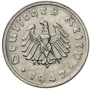 10 Reichspfennig Allied Occupation - Pattern obverse image