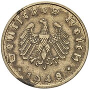 10 Reichspfennig Allied Occupation - Pattern obverse image