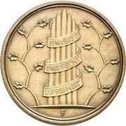 50 Reichspfennig - Pattern reverse image