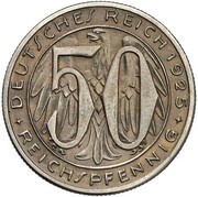 50 Reichspfennig Pattern obverse image