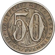 50 Reichspfennig Pattern obverse image