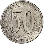 50 Reichspfennig Pattern obverse image