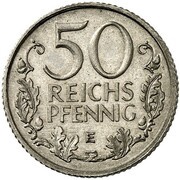 50 Reichspfennig Pattern, Germany, 1926 reverse image