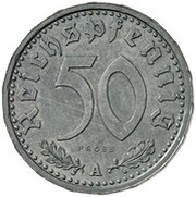 50 Reichspfennig Pattern reverse image