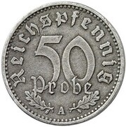 50 Reichspfennig Pattern, Germany, 1940 reverse image
