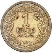 1 Reichsmark Pattern reverse image