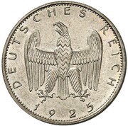 1 Reichsmark Pattern obverse image