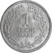 1 Reichsmark reverse image