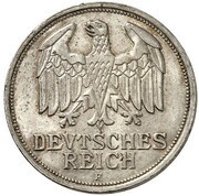 1 Reichsmark Pattern obverse image