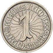 1 Reichsmark Pattern reverse image