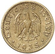 1 Reichsmark Pattern obverse image