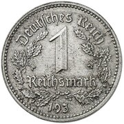 1 Reichsmark Pattern obverse image