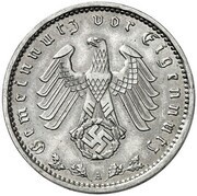 1 Reichsmark Pattern obverse image