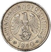 1 Reichsmark Pattern obverse image