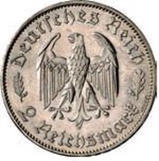 2 Reichsmark Friedrich Schiller - Pattern obverse image