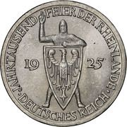 3 Reichsmark Rhineland obverse image
