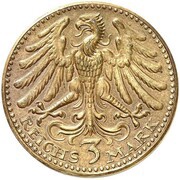 3 Reichsmark Pattern obverse image