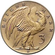 3 Reichsmark Pattern obverse image