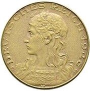 3 Reichsmark Pattern reverse image