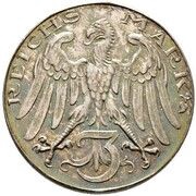 3 Reichsmark Pattern obverse image