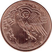 10 Euros Heavenly Messengers: Michael - The Protecting Angel, Austria, 2017 reverse image